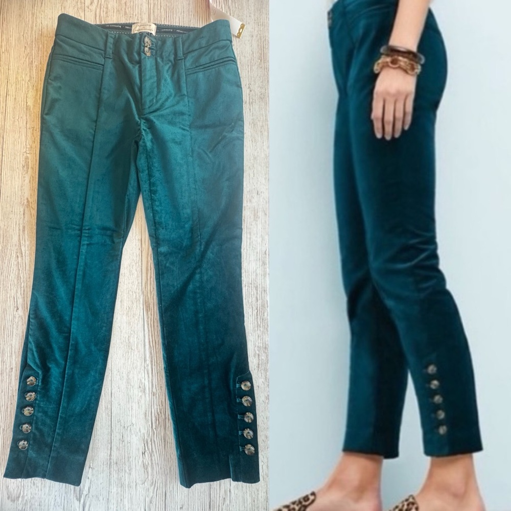 Anthropologie “The Essential Slim” Velvet Pants size 0